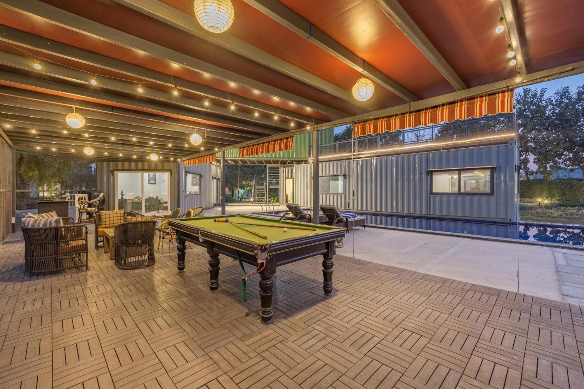Villa Elivaas Hidden Oasis 4Bhk With Pool, Mud House & Container House Dhauj Exterior foto